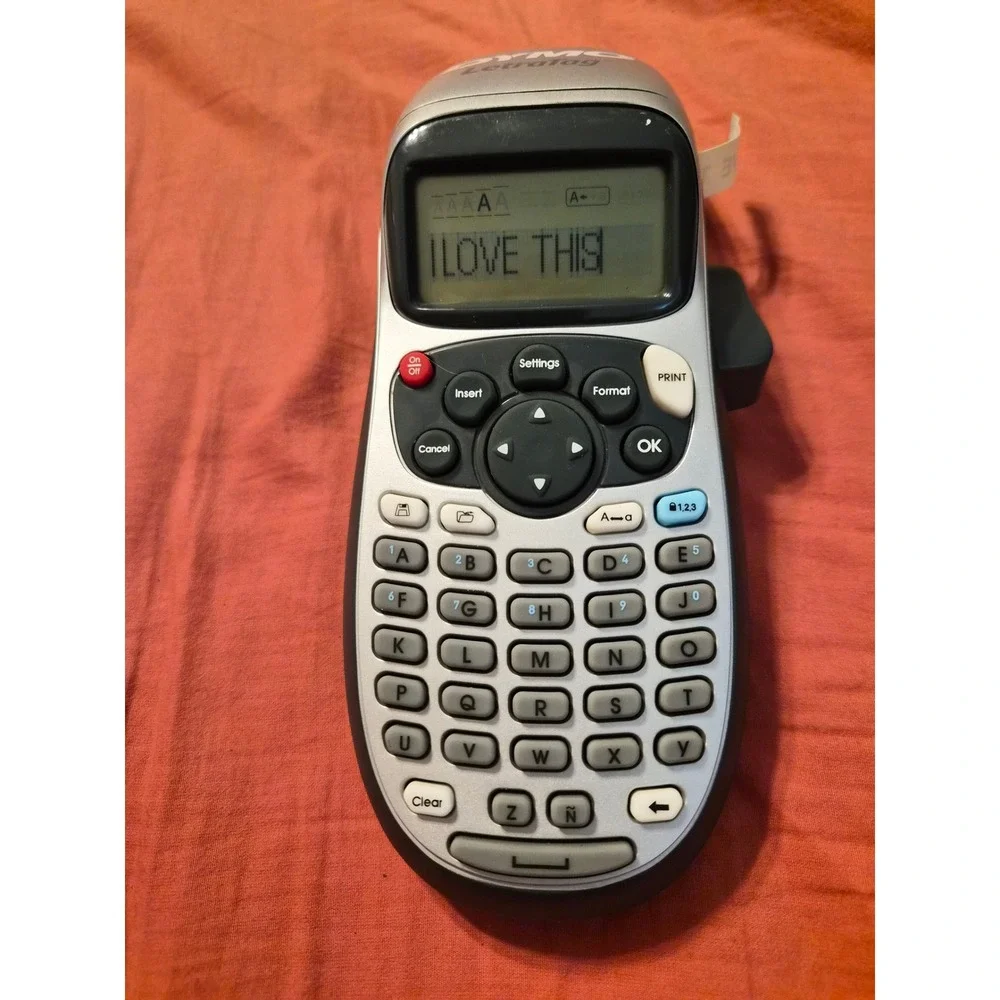 Dymo LetraTag LT-100H Handheld Label Maker Silver Black Thermal Printer LT100H